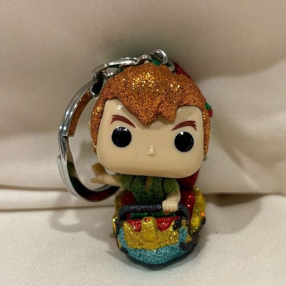 Disney Funko Pop Walt Disney World 50th Anniversary Peter Pan Keychain EUC - Picture 1 of 7